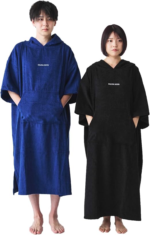 Amazon.co.jp: [SAUNA NOVA 瞑想 サウナ ポンチョ] コットン100